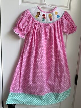 Babeeni Girls' Princess Smocked Bishop Dress